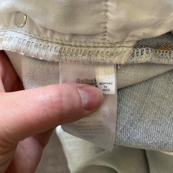 Onitsuka Tiger X Andrea Pompilio  Light Wash Cropped Jeans Size Small - Picture 10 of 15
